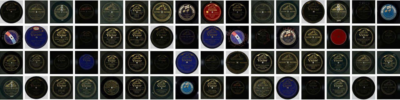 A grid of album covers representing the audio contained 2022 public domain release